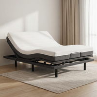 Krankenhausqualität Kabelloses Fernbedienbares Verstellbares Bett Geräuscharmer Motor Platzsparendes Design Massageoption Hohe Belastbarkeit für Senioren