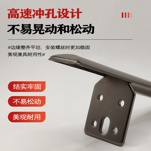 Pieds de meubles en alliage d'aluminium Wansheng, finition noir mat, style moderne et simple, pour canapé, table basse, meuble TV, accessoires de quincaillerie - Product Image 3