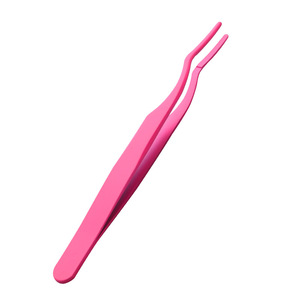 แหนบต่อขนตา YaLiKang สแตนเลสแบบพกพา ปลายเรียบ สำหรับต่อขนตา อุปกรณ์แต่งหน้า - Product Image 5
