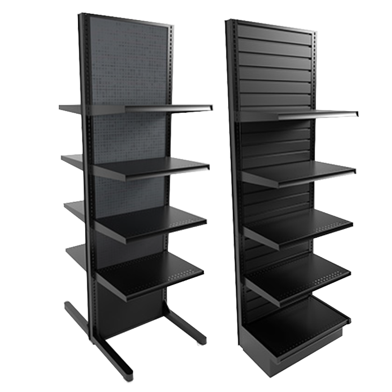 Apache Heavy-Duty Metal Perforated Bracket Customizable Layer Supermarket Wine Display Rack — view 5