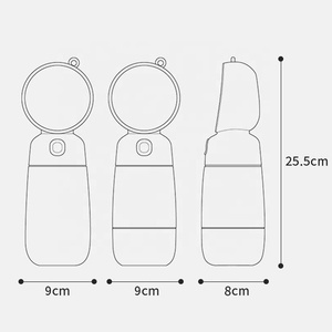 Prodotti per animali domestici accessori per cani bottiglia d'acqua per cani da viaggio all'aperto con contenitore per alimenti - Product Image 3