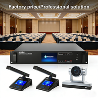 Sistema de Audio Profesional para Conferencias con Cable SONBS, Unidad de Micrófono y Altavoz, Interpretación Simultánea, WiFi 5G