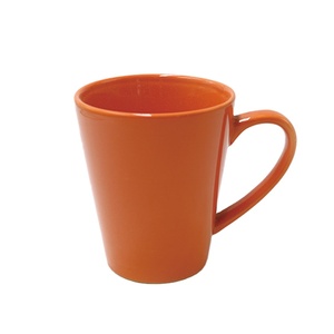 Khuyến Mại Top Grade 12 Oz Tráng Men Màu Cam Gốm Đồ Đá Cốc Cà Phê - Product Image 1