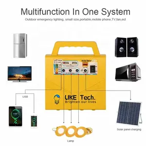 10W Mini kit di luce musica portatile Power Bank illuminazione a LED generatore di ricarica Mobile pannello solare energia casa sistema