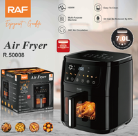 Friteuse à air RAF 1600W 7.0L Grande capacité 360 °   Machine de cuisson multifonction à circulation d'air et contrôle numérique pour la réduction des graisses R.50008