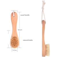 Cepillo de limpieza facial de bambú con cerdas suaves, exfoliante, para el cuidado de la piel, masaje linfático, cepillo para contorno, personalizado