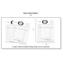 Libro de recibos de venta de papel sin carbón personalizado de alta calidad para funciones duplicadas de facturación de oficina y restaurante
