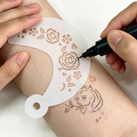 Lot de pochoirs réutilisables en PET pour maquillage, tatouage et peinture corporelle pour enfants, avec logo personnalisé, vente en gros