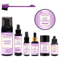 Le Kit Colle Capillaire Imperméable à Forte Tenue Étiquette Privée le Plus Populaire 38ml pour Perruques Lace Frontal