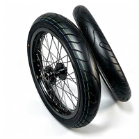 Kit de roues Supermoto 17 pouces, jantes 7116, moyeux CNC 6061 pour SurRon Light Bee LBX, pièces de modification et de mise à niveau pour les déplacements urbains