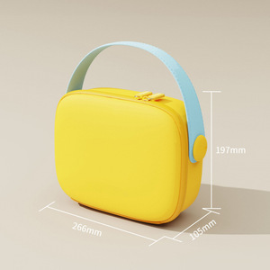 Sac de maquillage en silicone personnalisé pour la vente en gros et les partenaires de marque, grande capacité, organiseur de cosmétiques approuvé par la FDA avec poignée - Product Image 4