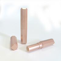 Nouveau style de tube vide de luxe pour baume à lèvres, emballage de rouge à lèvres or rose, livraison rapide