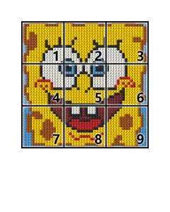 Set di Costruzioni 48x48 Mattoncini 1x1 per Pixel Art e Ritratti Murali, Giocattoli Personalizzabili in Plastica ABS, 50 Pezzi, Modellino Fai-da-te - Product Image 2