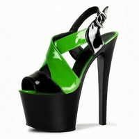 Sandales à talons hauts sexy fétichistes de 17 cm, plateforme de pole dance, talons aiguilles, podium de mode, danseuse exotique, couleur, talons hauts d'été, grandes sandales pour femmes