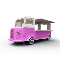 Remolque de Comida Móvil Eléctrico de Chapa Galvanizada, Carritos de Café y Remolques, Camión de Comida Rápida Totalmente Equipado en Venta