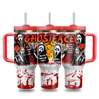 Gobelet isotherme personnalisé d'usine 30oz 40oz Halloween Stan Cup pour café, vente en gros, en vrac, pour voyage en extérieur avec poignée