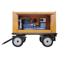 Groupe électrogène diesel super silencieux refroidi par eau SPM THL P10 10KVA, usage intensif, triphasé, 1500 tr/min, démarrage électrique 24V DC, 50/60Hz