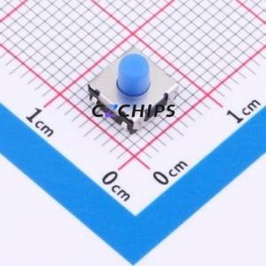 TS-1047-A5B3-D2 Tactile Switch SMD,6.2x6.4mm Switch Single Pole Single Throw Round Button 2.5N Vertical Mount - Product Image 1