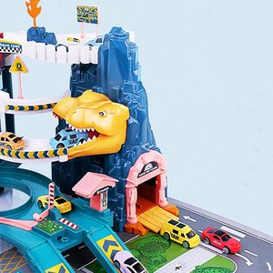 Pista de Carreras Eléctrica de Ensamblaje DIY con Escaleras, Coches y Sonidos, Juguete de Plástico ABS para Niños - Product Image 3