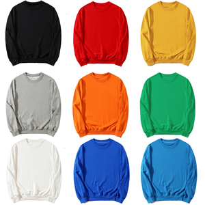 Fabricante al por mayor de sudaderas Sudadera de cuello redondo Deportes de la aptitud de los hombres <span class=keywords><strong>su</strong></span>é<span class=keywords><strong>ter</strong></span> corto en blanco - Product Image 2