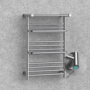 BODE CE Wall Mounted Bathroom Electric Heating Towel Dryer Rail Mild Steel Towel Warmer