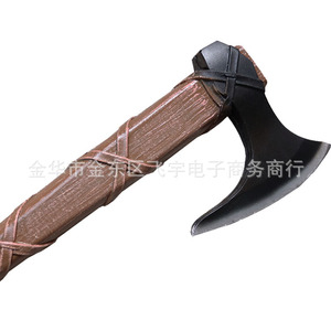 Commerce extérieur transfrontalier PU Viking hache solide en caoutchouc ouvert montagne hache longue poignée courte hache lame ouverte jouet épées produit - Product Image 6