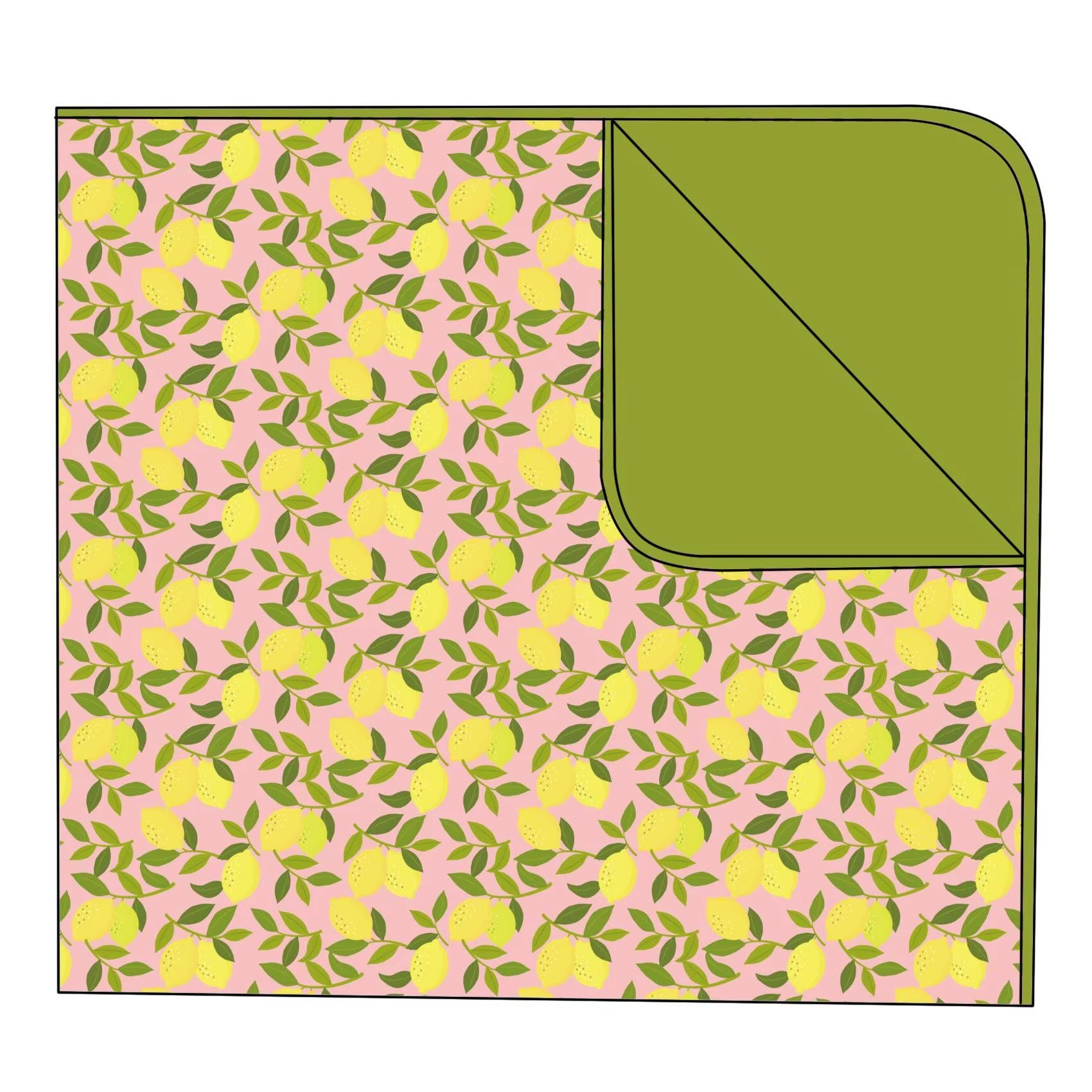 210 gsm bambou 44*44 pouces