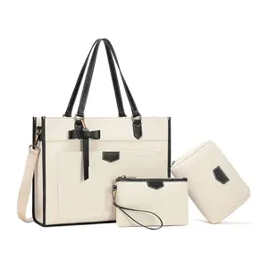 गिन्ज़ील कॉटन टोट बैग लैपटॉप बैग महिलाओं के लिए कैनवास टोट बैग बड़ी क्षमता वाला शोल्डर हैंडबैग हल्के ब्रीफकेस पर्स
