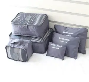 多功能旅行箱包轻便服装分类袋大容量带洗衣鞋袋6件