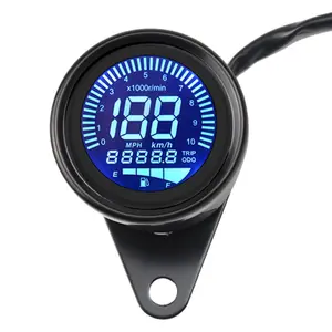 Universal Electric Motorcycle Digital Meter Tachometer Hintergrund beleuchteter LCD Digital Tachometer Kilometer zähler Öl zähler