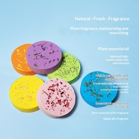 Pour la vente en gros : Ensemble de 6 bombes de bain aromatiques de 40g avec huiles essentielles et fleurs séchées, contrôle du sébum et propriétés exfoliantes
