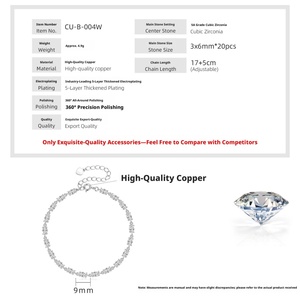Fashion Jewelry Eco-friendly <b>Copper</b> 14k Gold Filled Marquise-cut 3*6mm Vvs Gra Zircon Diamond Tennis <b>Bracelet</b> for Women - Product Image 2