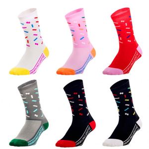 High Quality <b>Soft</b> Colorful Cycling Character Print Crew Custom logo Sport Man <b>Socks</b> - Product Image 2