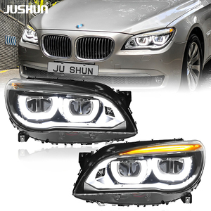Système d'éclairage automobile JUSHUN, phares LED pour <span class=keywords><strong>BMW</strong></span> Série 7 F01 F02 09-15, signal dynamique LED, augmentation de la luminosité de 300% - Product Image 1