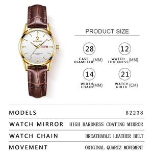 Binbond B2238 <span class=keywords><strong>orologio</strong></span> al quarzo da donna moda 2238 in pelle elegante Casual impermeabile da donna orologi originali da donna - Product Image 5