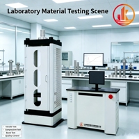 Computer Controlled Exhaust Flue Duct & Ventilation Duct Compression and Tensile Strength Testing Equipment