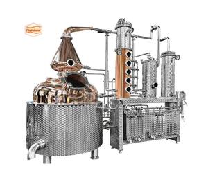 Machine d'extraction d'extracteur de vin spiritueux distillé sous vide de plantes naturelles industrielles 1000L à vendre unité de distillation simple - Product Image 2