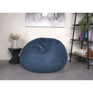 DB 5-Foot High-Density Shredded Foam <b>Bean</b> <b>Bag</b> Chair for Kids <b>Adults</b> Comfortable Removable Microsuede Cover for Home Use - Product Image 2