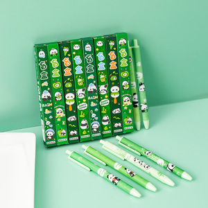 Panda Blind Box Gel Pen 0.5mm Push <b>Button</b> Student Office School Stationery Writing Tool Green Plastic Shell - Product Image 1