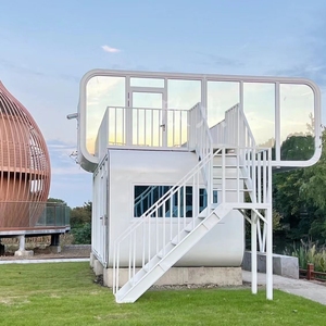 Casa Contenedor de Acero Ligero Aislada de Lujo, Tipo Cabaña Apple, Móvil, Prefabricada, Portátil, Económica, de 20 y 40 Pies, para Oficina - Product Image 2