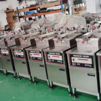 Freidoras a presión eléctricas industriales KFC para restaurante, pollo frito de fábricas de China