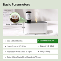 Diffuseur de parfum sans eau pour la maison, rechargeable par USB, machine à parfum électrique, nébuliseur d'huiles essentielles