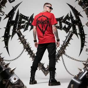 Camisetas de gran tamaño para hombre de alta calidad 100% algodón 260 gramos diseño personalizado e impresión de logotipo impresión DTG - Product Image 3