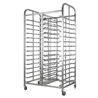 Chariot de cuisson commercial multi-niveaux en acier inoxydable pour pain et toast, avec plateau en alliage d'aluminium, pour la restauration et l'hôtellerie