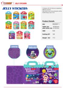 KEYBABY Libro de Pegatinas de Gel Reutilizables <span class=keywords><strong>para</strong></span> Niños, Juguete Educativo Sensorial de Aprendizaje Temprano con Escenas de Viaje Personalizadas - Product Image 2