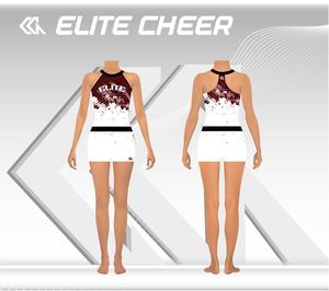 Tenues de cheerleading personnalisées, uniformes de danse, ensembles complets de débardeurs et shorts de sport pour l'entraînement - Product Image 3