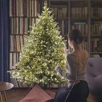 Sapin de Noël Haut de Gamme en PE Pur, LED Bicolore, Télécommande Intégrée, 1.2m/1.5m/1.8m/2.1m/2.4m/2.7m/3.0m, Luxe