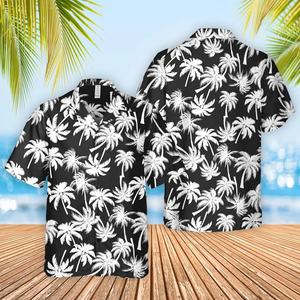 Aangepast foto-shirt, aangepast Hawaiiaans overhemd met bladeren, Hawaiiaans overhemd voor heren, feestoverhemd, zeer mooi cadeau voor hem - Product Image 6
