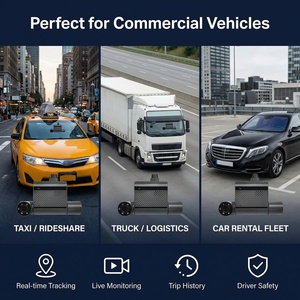 <span class=keywords><strong>Cam</strong></span>éra embarquée double objectif 4G GPS 1080P avec diffusion en direct, enregistrement en boucle et vision nocturne pour la gestion de flotte de taxis et camions - Product Image 2
