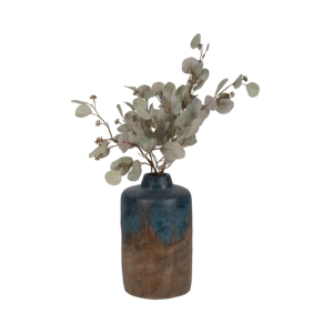 Vaso in terracotta bicolore, decorazione d'arredo per soggiorno, camera da letto, ufficio, scrivania, consolle. - Product Image 2